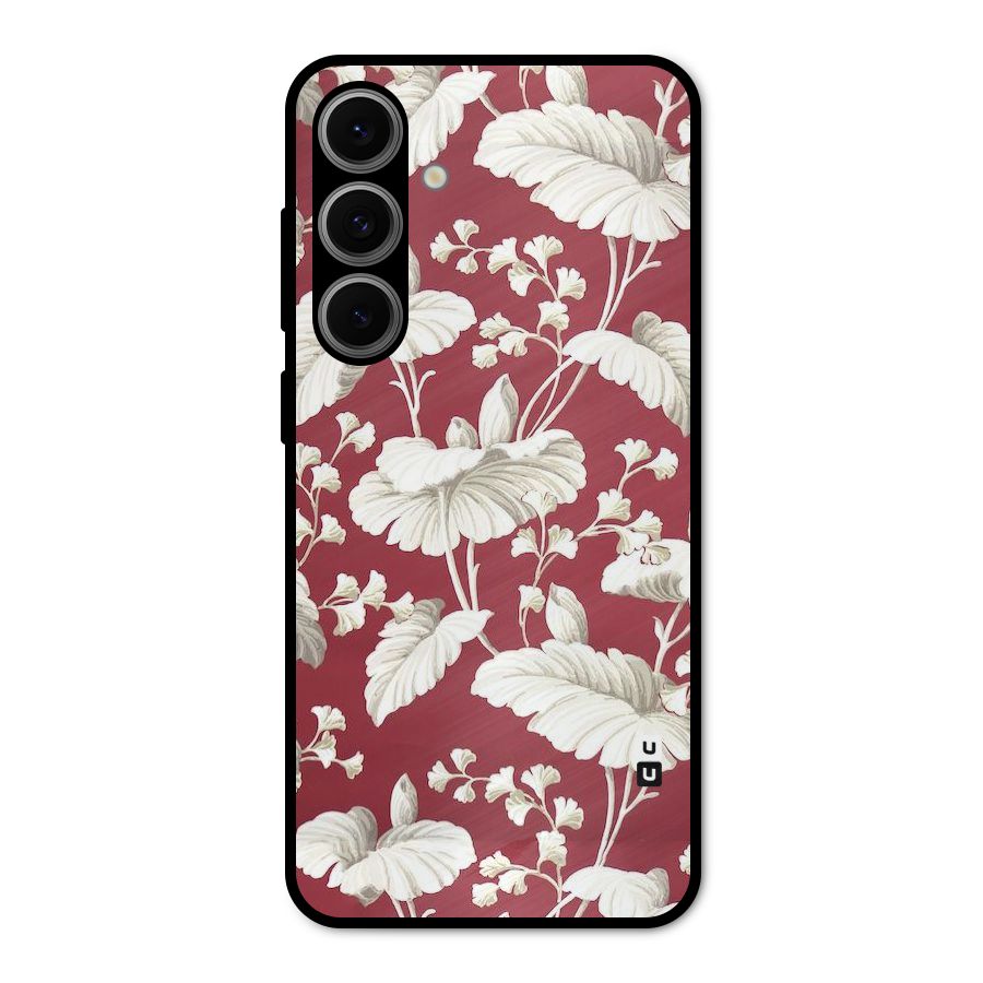 Beautiful Petals Metal Back Case for Galaxy S24 FE