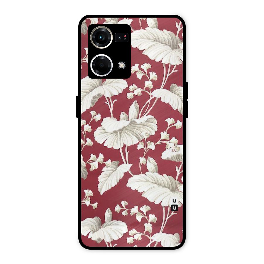 Beautiful Petals Metal Back Case for Oppo F21 Pro 4G