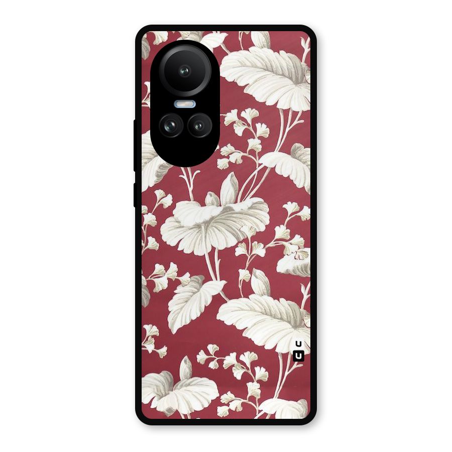 Beautiful Petals Metal Back Case for Oppo Reno10 Pro