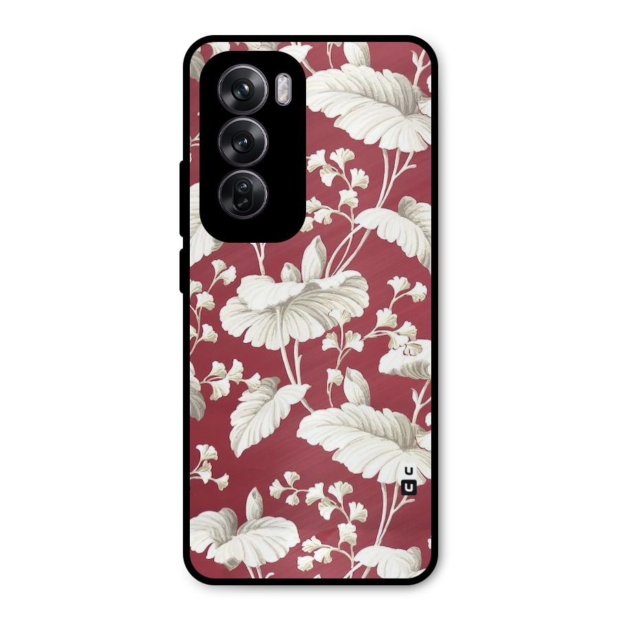 Beautiful Petals Metal Back Case for Oppo Reno12 Pro