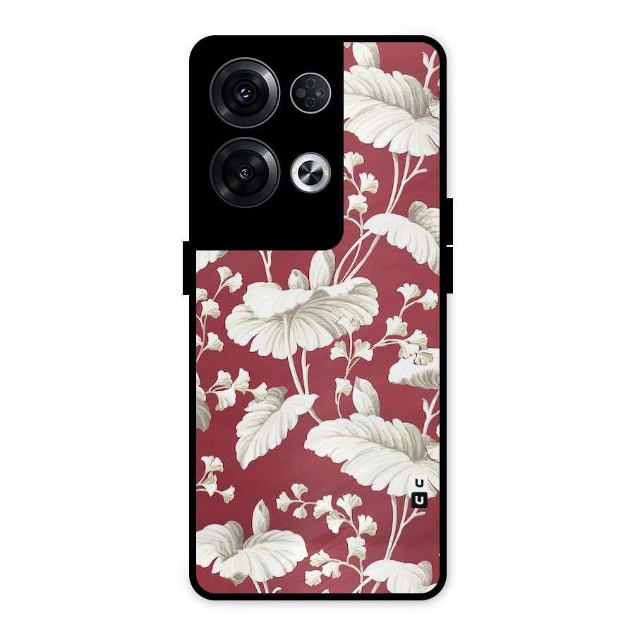 Beautiful Petals Metal Back Case for Oppo Reno8 Pro 5G