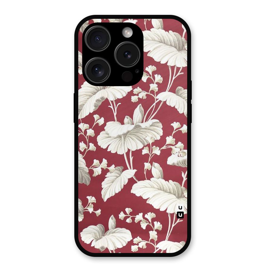 Beautiful Petals Metal Back Case for iPhone 15 Pro