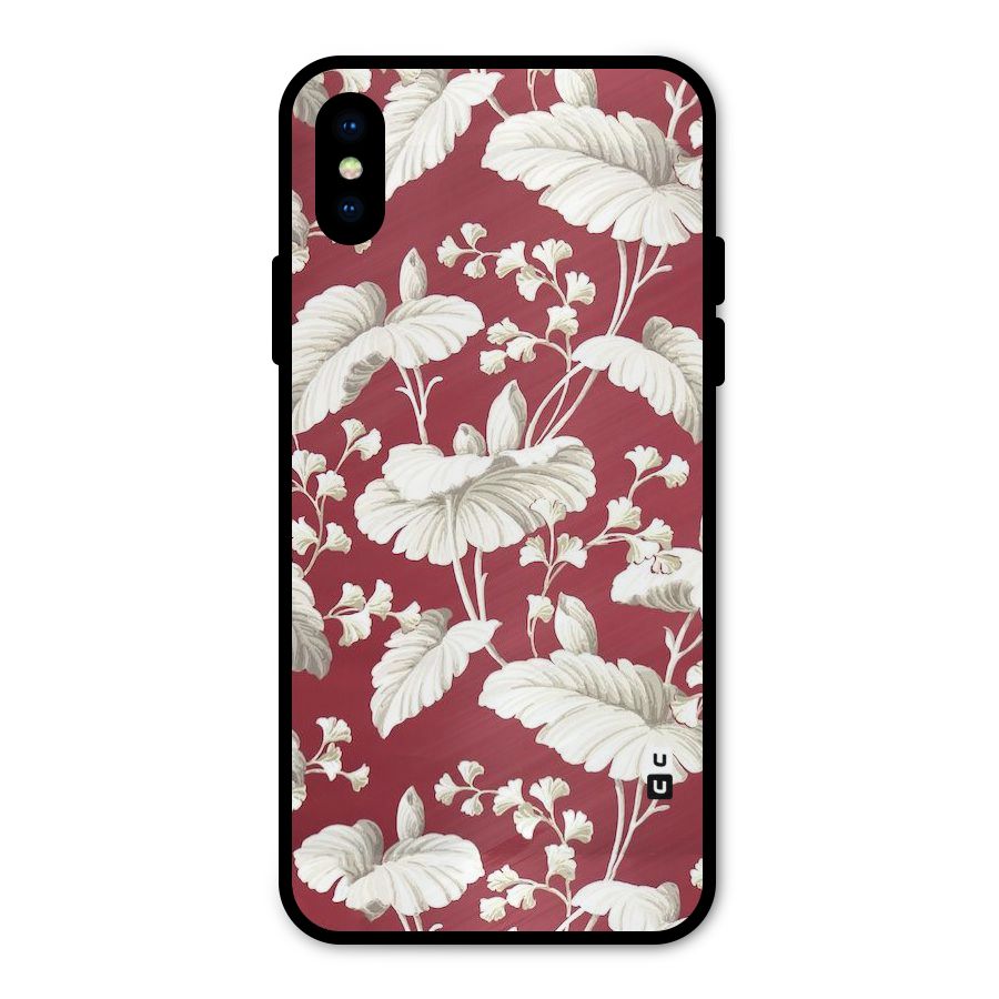 Beautiful Petals Metal Back Case for iPhone XS