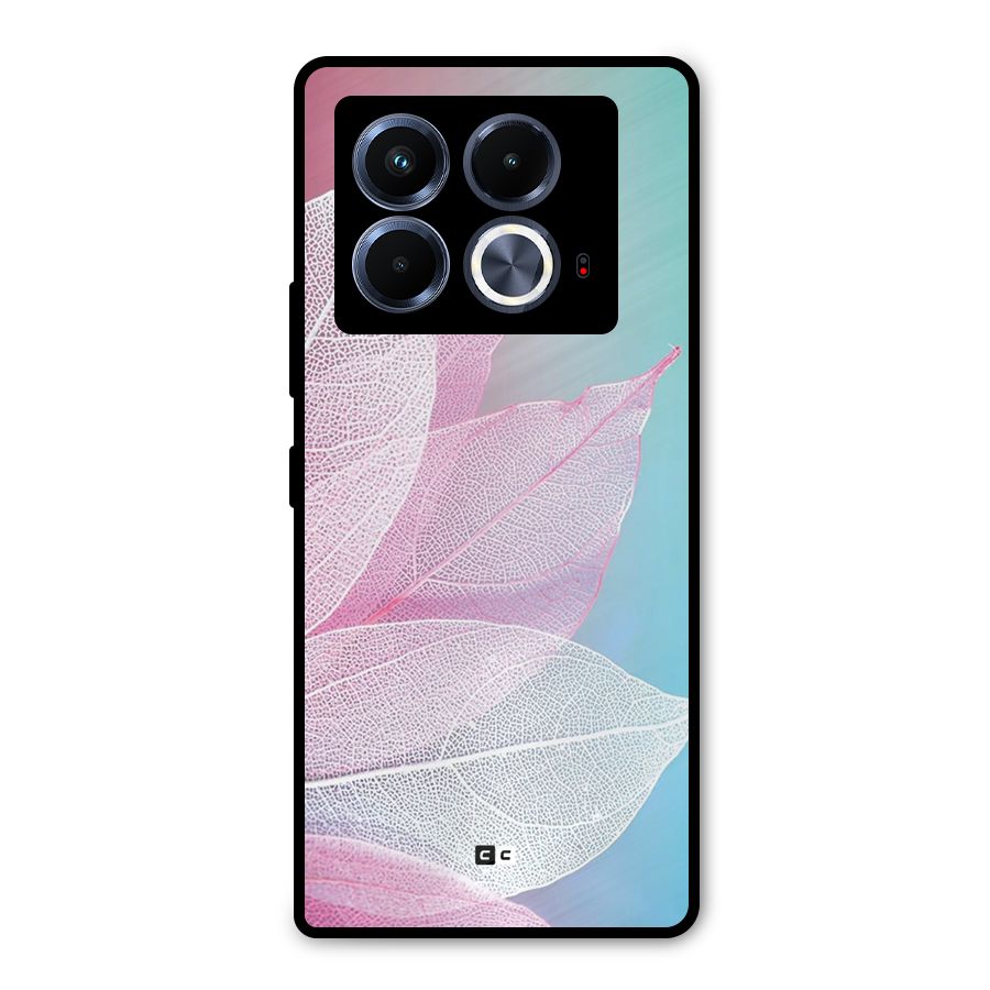 Beautiful Petals Vibes Metal Back Case for Infinix Note 40 5G