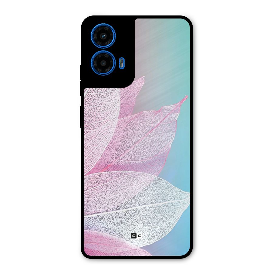 Beautiful Petals Vibes Metal Back Case for Moto G45