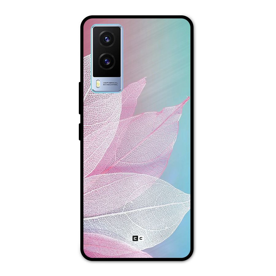 Beautiful Petals Vibes Metal Back Case for Vivo V21e 5G