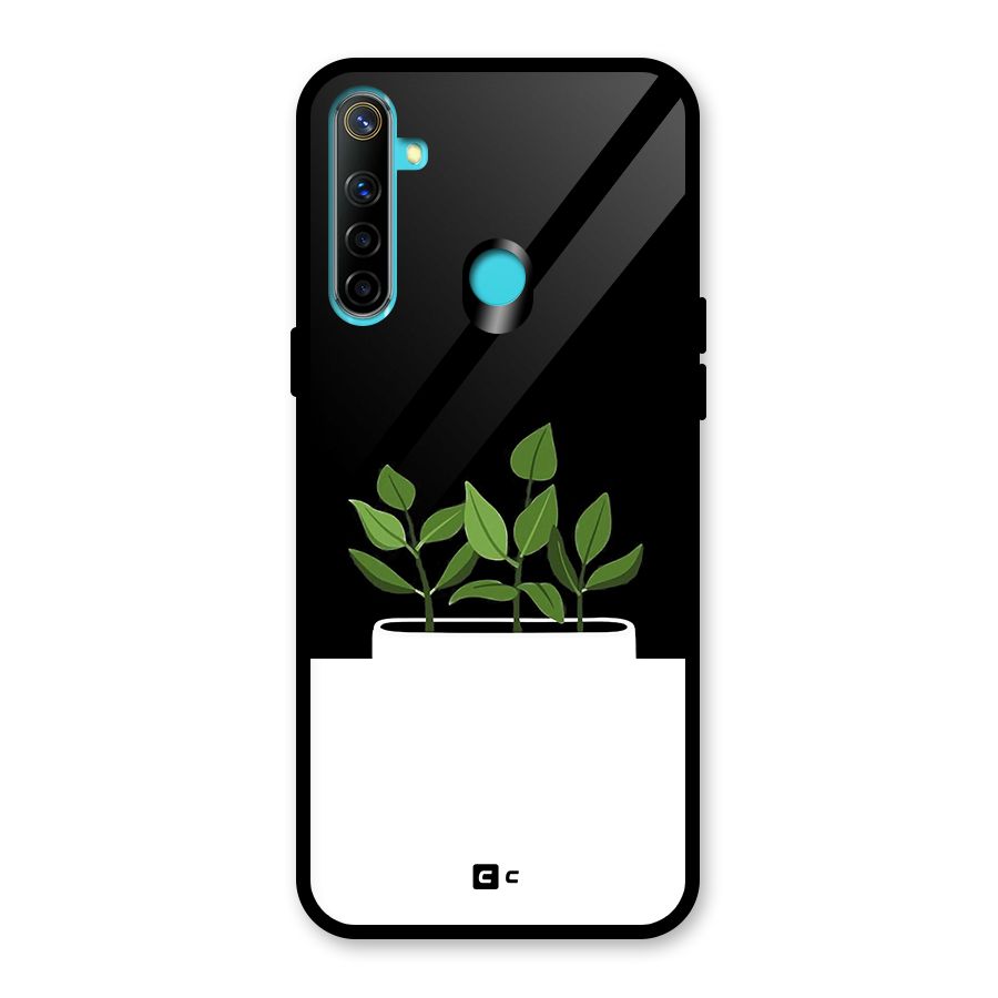 Beautiful Plant Pot Minimalistic Glass Back Case for Realme Narzo 10