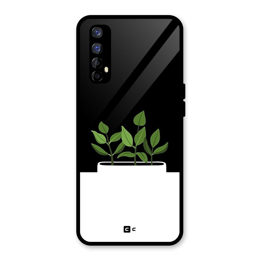 Beautiful Plant Pot Minimalistic Glass Back Case for Realme Narzo 20 Pro