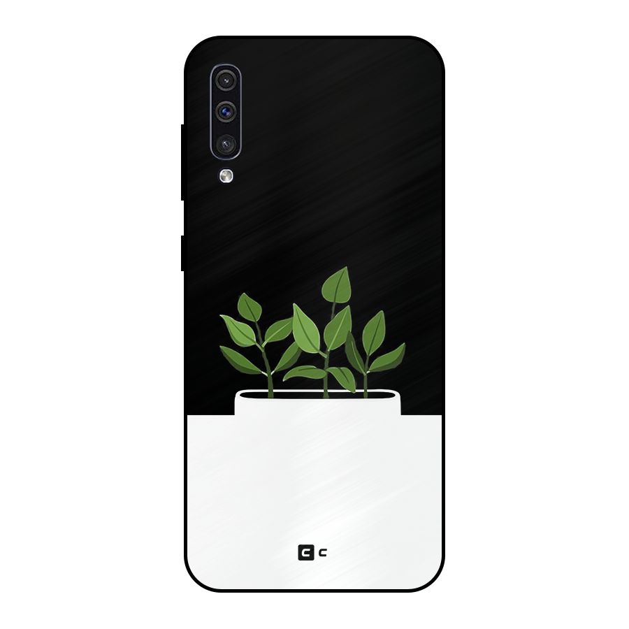 Beautiful Plant Pot Minimalistic Metal Back Case for Galaxy A30s