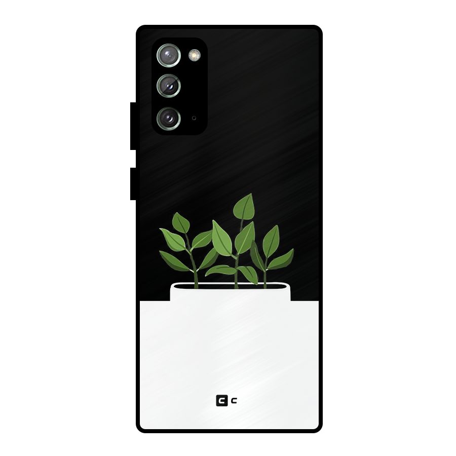 Beautiful Plant Pot Minimalistic Metal Back Case for Galaxy Note 20