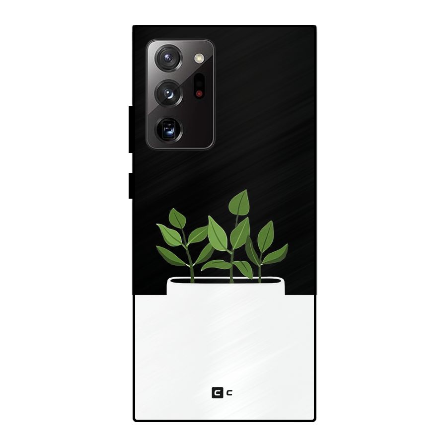 Beautiful Plant Pot Minimalistic Metal Back Case for Galaxy Note 20 Ultra