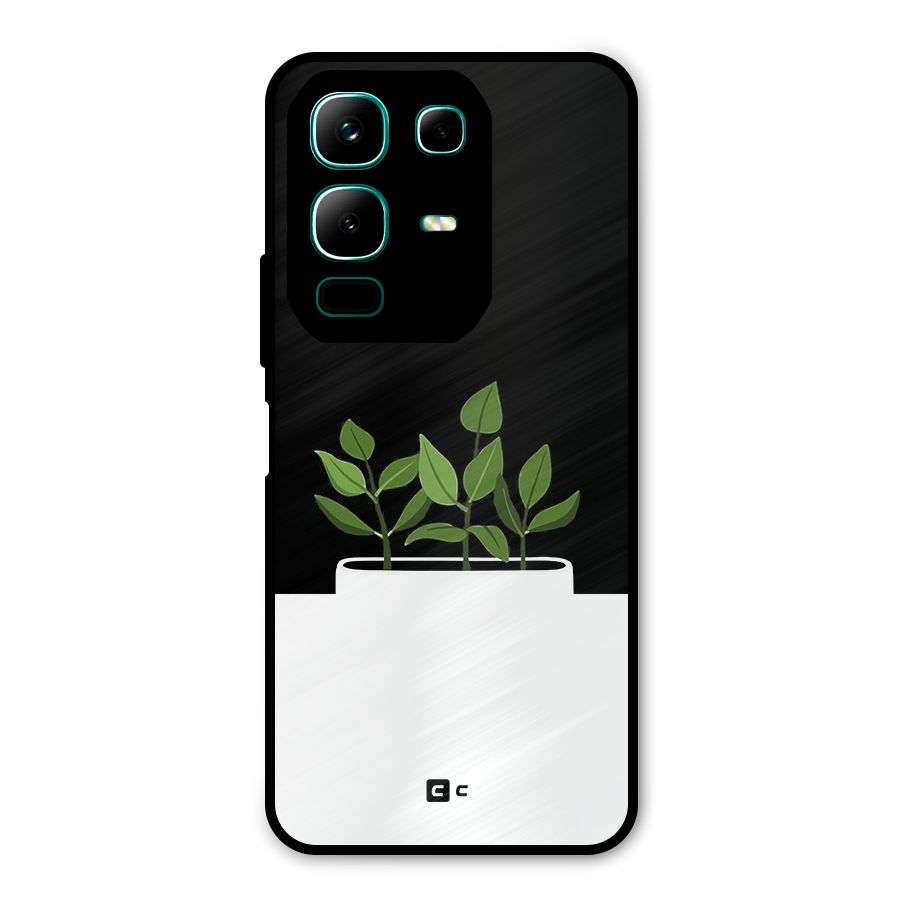 Beautiful Plant Pot Minimalistic Metal Back Case for Infinix Note 50x