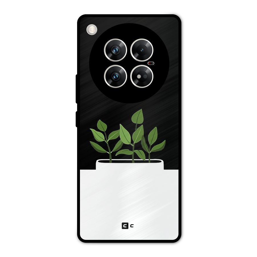 Beautiful Plant Pot Minimalistic Metal Back Case for Infinix Zero 40 5G