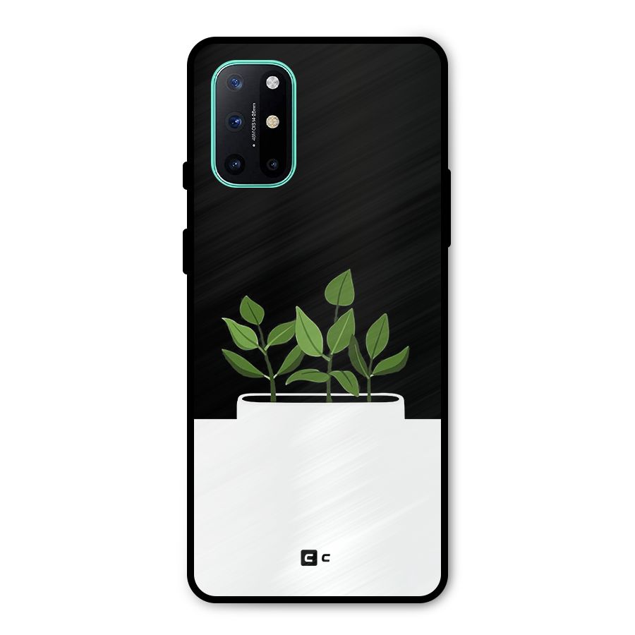 Beautiful Plant Pot Minimalistic Metal Back Case for OnePlus 8T