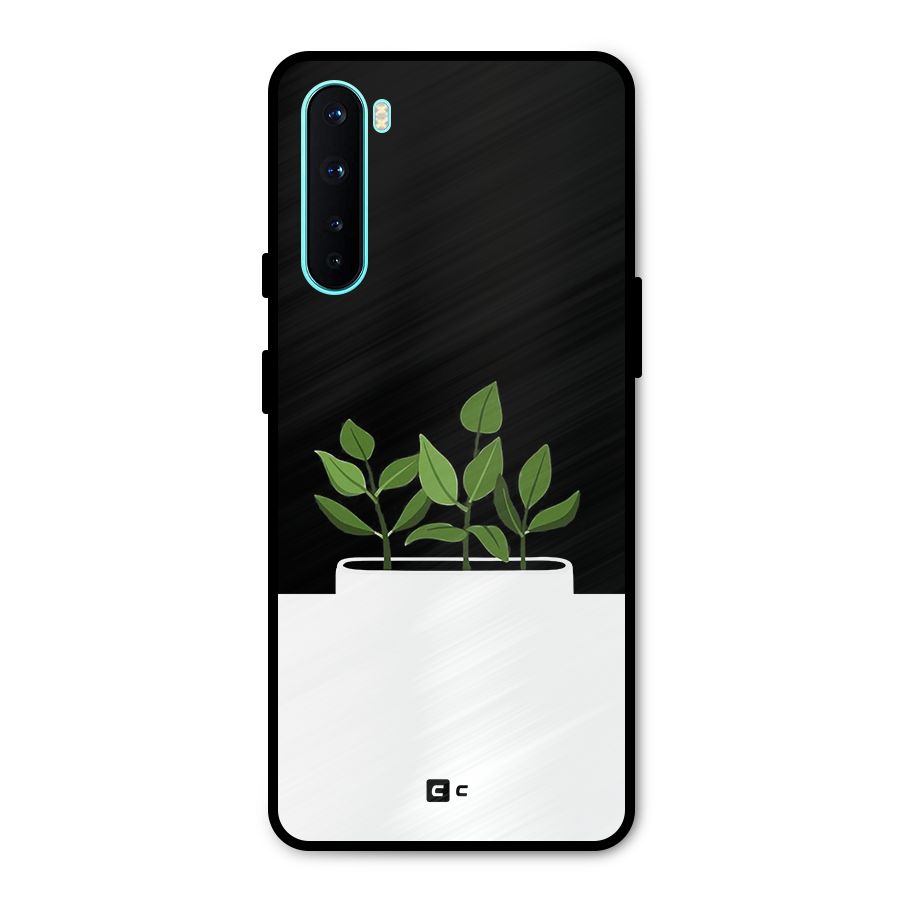 Beautiful Plant Pot Minimalistic Metal Back Case for OnePlus Nord