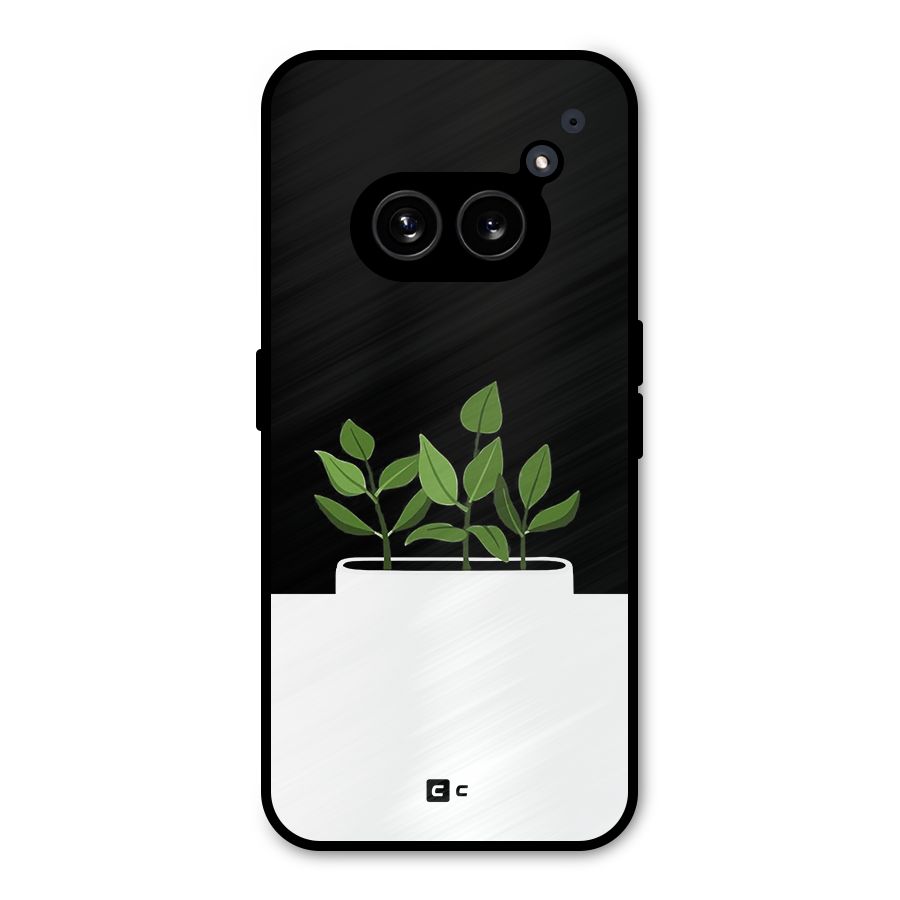 Beautiful Plant Pot Minimalistic Metal Back Case for Nothing Phone 2a