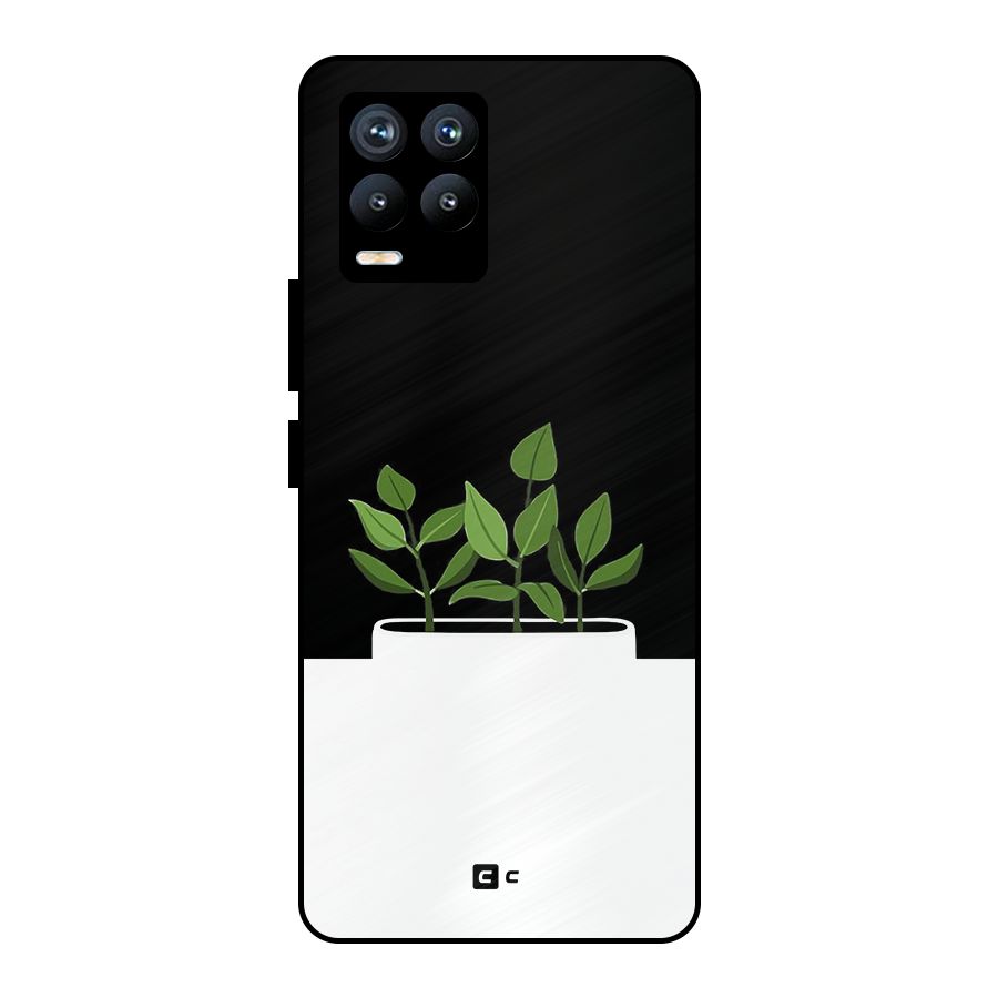 Beautiful Plant Pot Minimalistic Metal Back Case for Realme 8 Pro