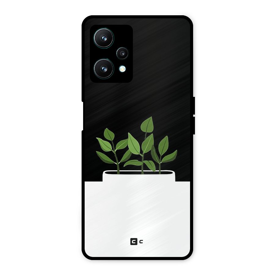 Beautiful Plant Pot Minimalistic Metal Back Case for Realme 9 Pro 5G