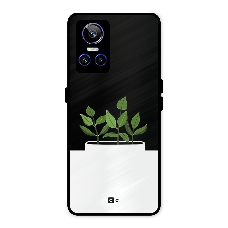 Beautiful Plant Pot Minimalistic Metal Back Case for Realme GT Neo 3