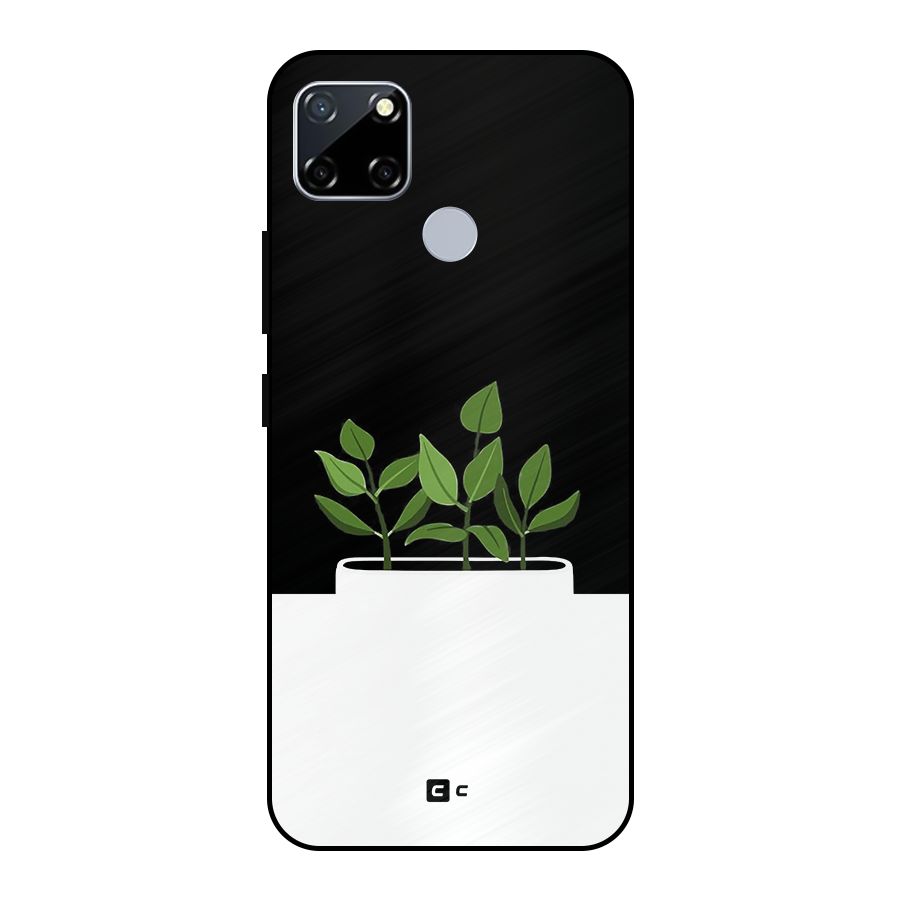 Beautiful Plant Pot Minimalistic Metal Back Case for Realme Narzo 30A