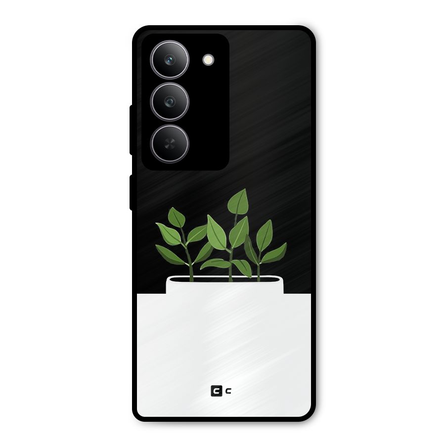 Beautiful Plant Pot Minimalistic Metal Back Case for Realme P3x