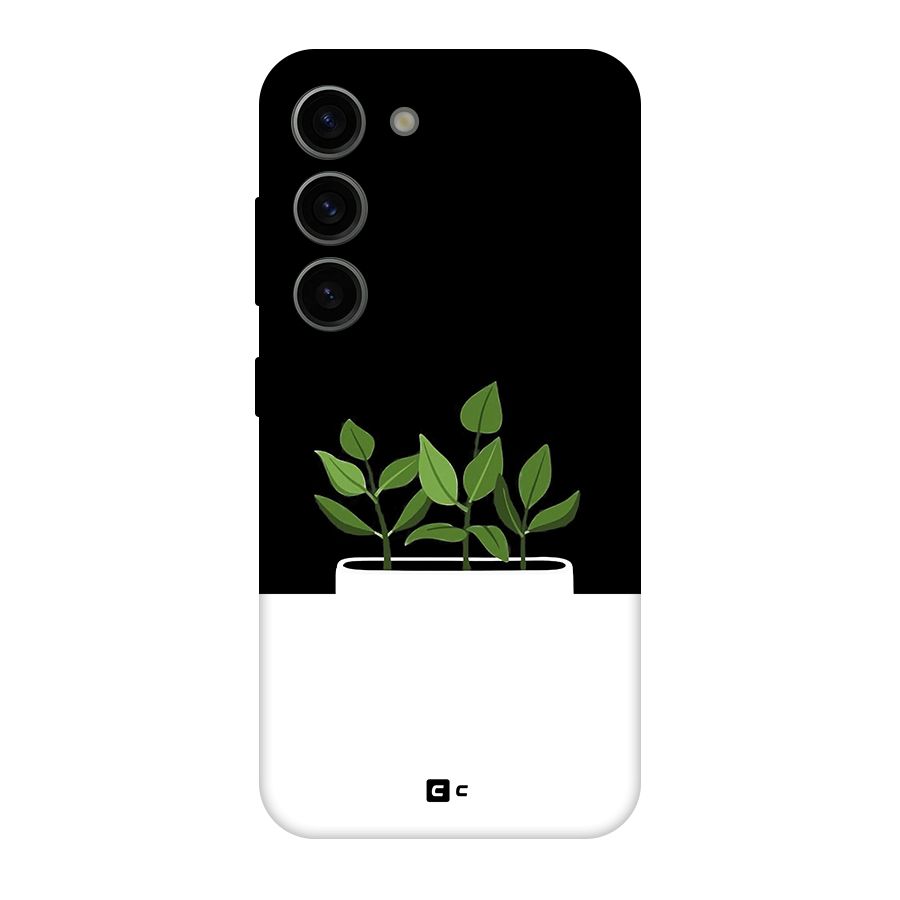 Beautiful Plant Pot Minimalistic Original Polycarbonate Back Case for Galaxy S23