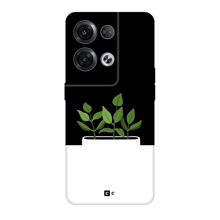 Beautiful Plant Pot Minimalistic Original Polycarbonate Back Case for Oppo Reno8 Pro 5G