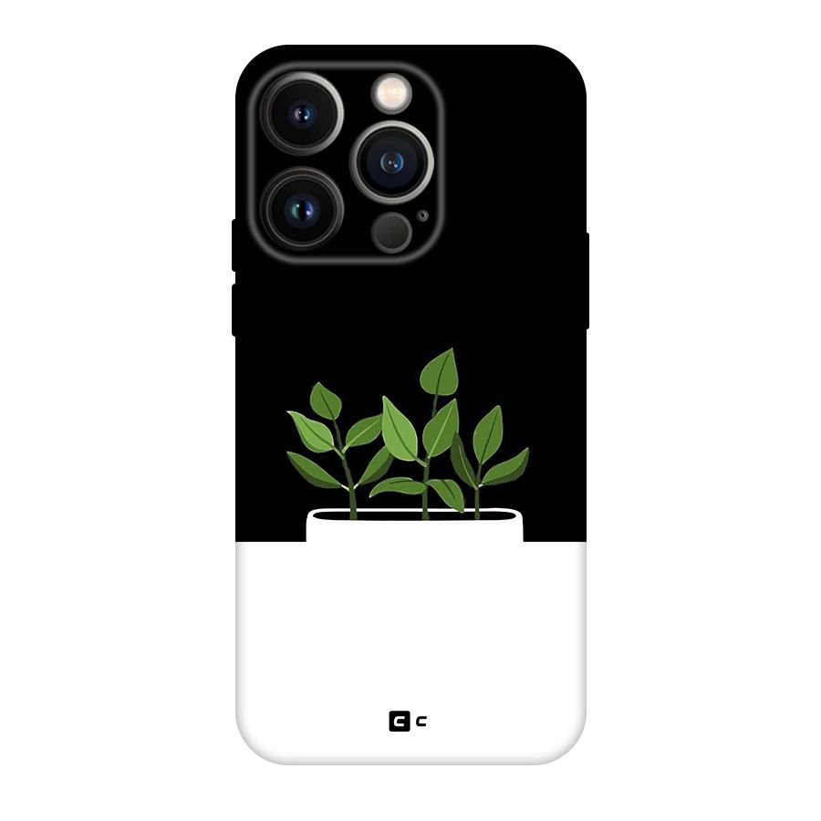 Beautiful Plant Pot Minimalistic Original Polycarbonate Back Case for iPhone 14 Pro