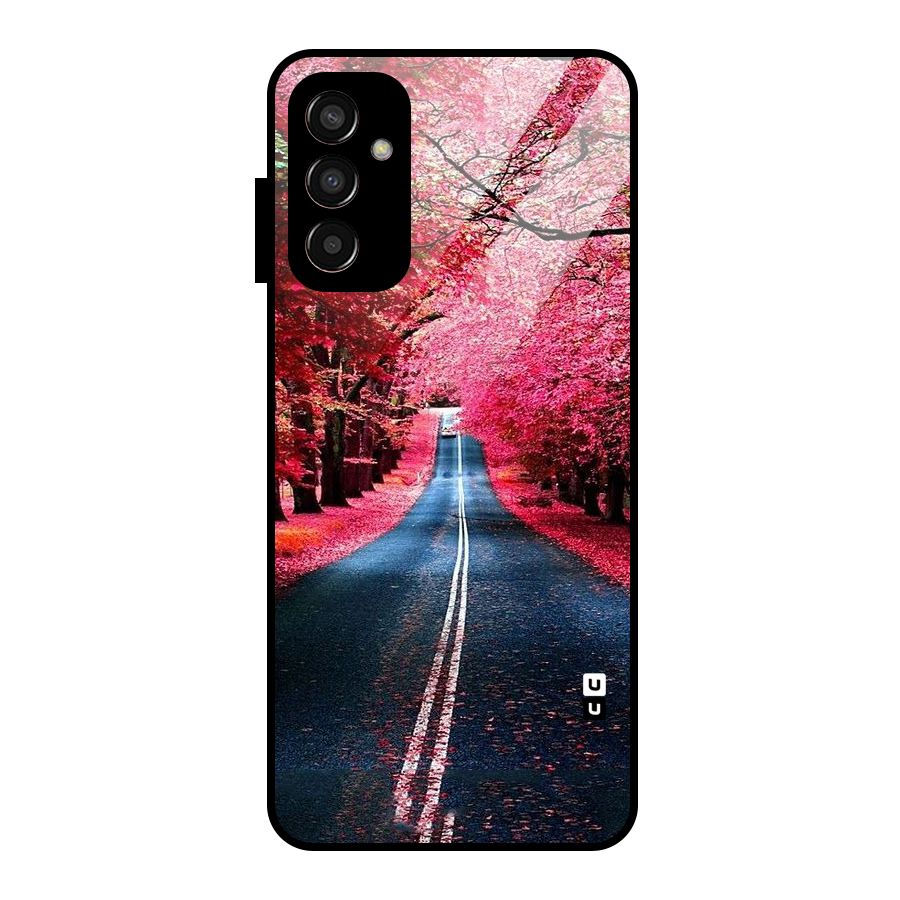 Beautiful Red Trees Glass Back Case for Galaxy F13