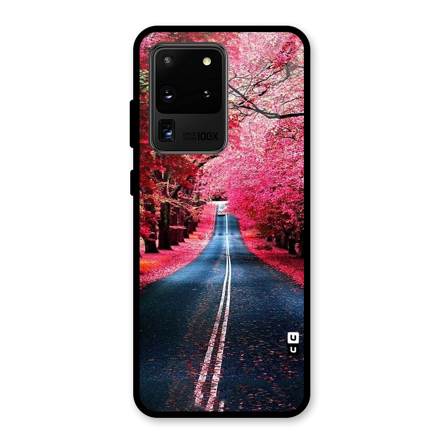 Beautiful Red Trees Glass Back Case for Galaxy S20 Ultra
