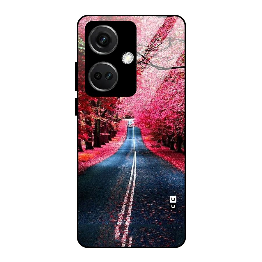 Beautiful Red Trees Glass Back Case for OnePlus Nord CE 3 5G