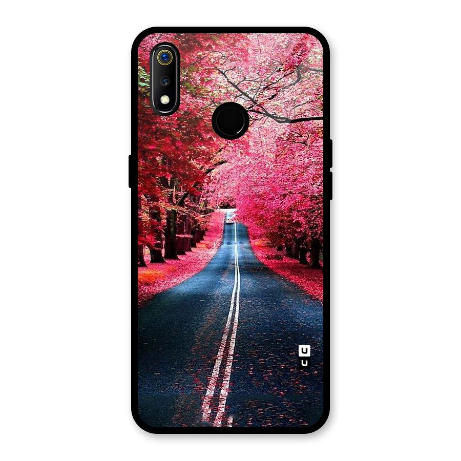 Beautiful Red Trees Glass Back Case for Realme 3i