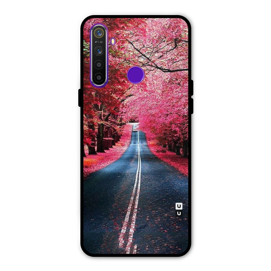 Beautiful Red Trees Glass Back Case for Realme 5s