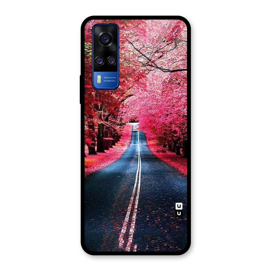 Beautiful Red Trees Glass Back Case for Vivo Y31