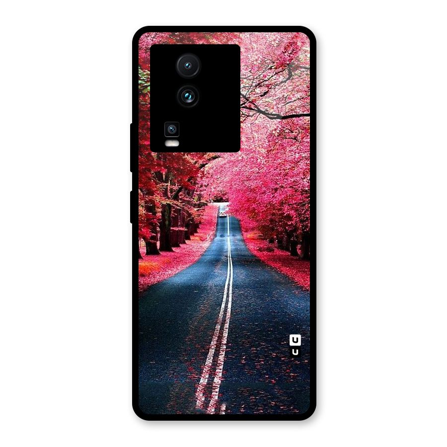 Beautiful Red Trees Glass Back Case for Vivo iQOO Neo 7