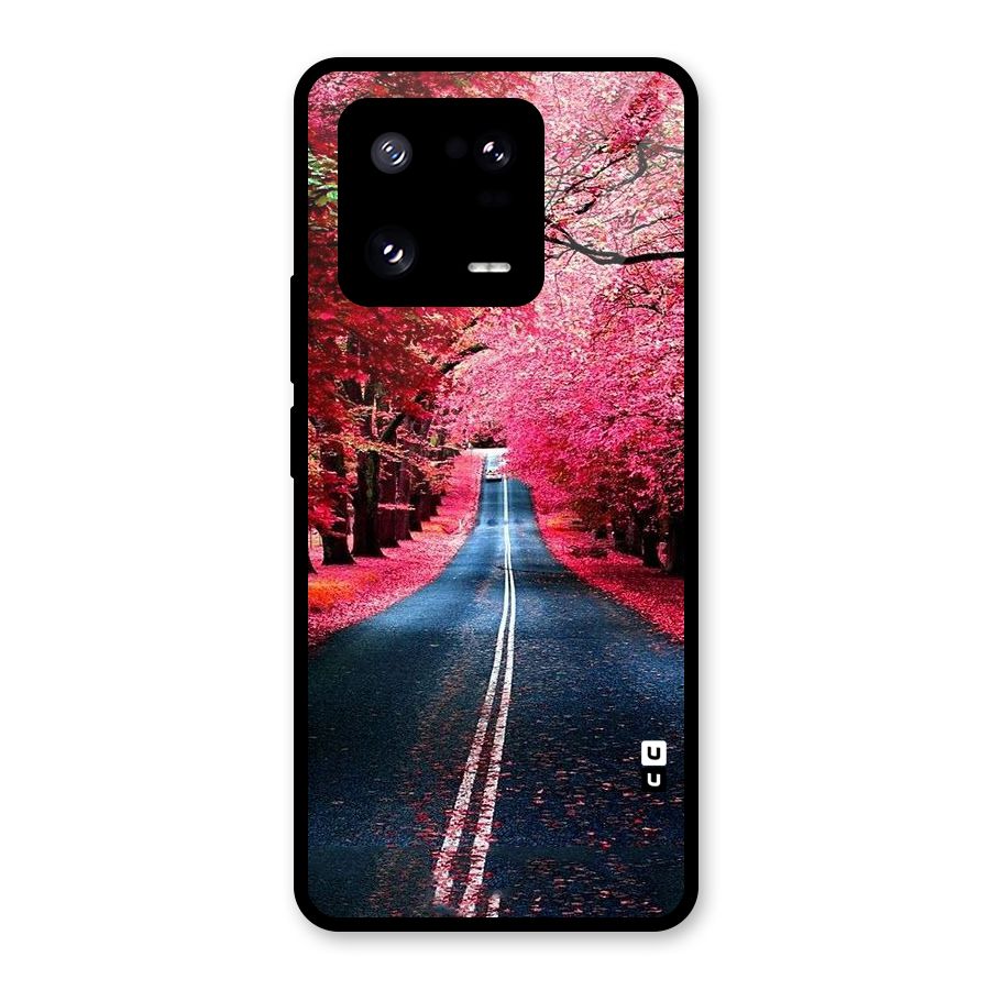 Beautiful Red Trees Glass Back Case for Xiaomi 13 Pro