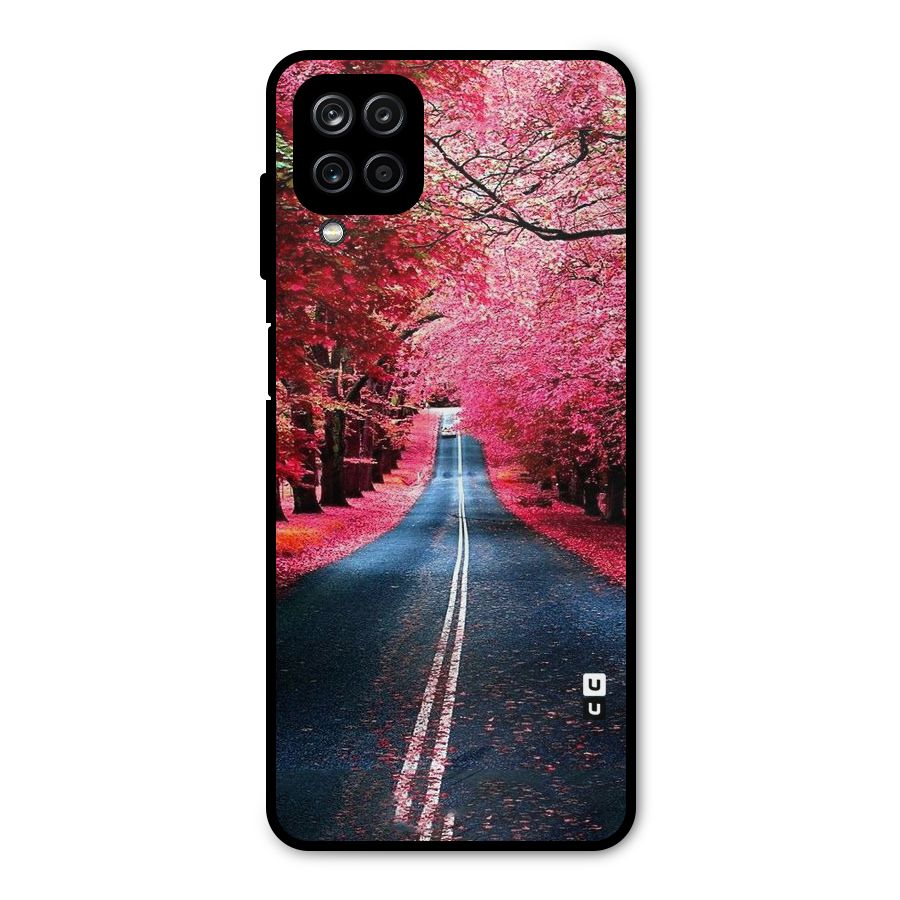 Beautiful Red Trees Metal Back Case for Galaxy A12
