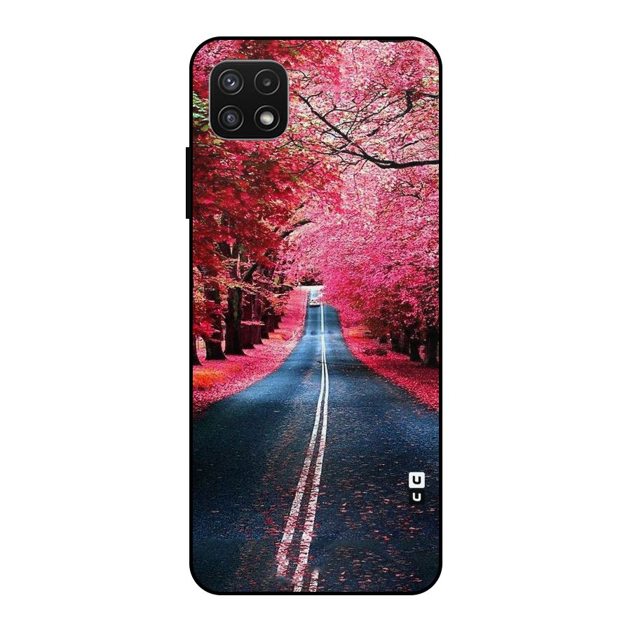 Beautiful Red Trees Metal Back Case for Galaxy A22 5G