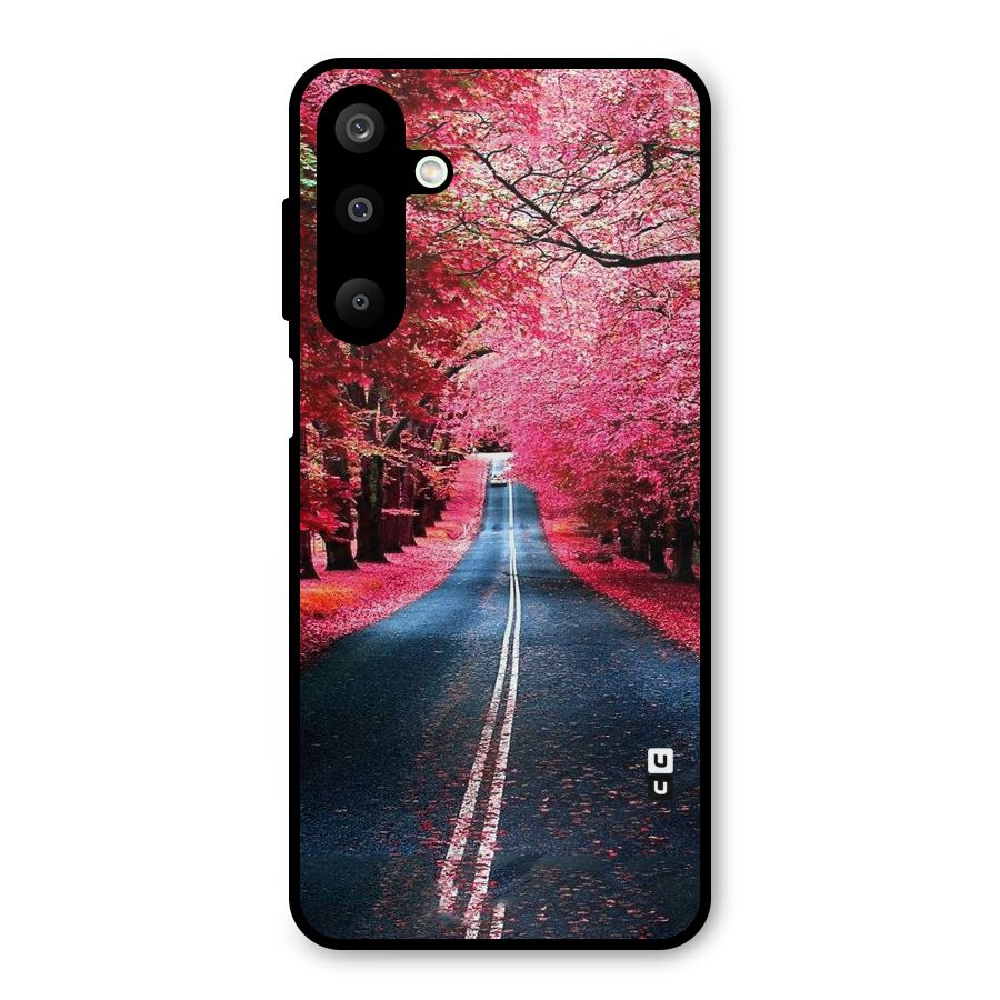 Beautiful Red Trees Metal Back Case for Galaxy M16