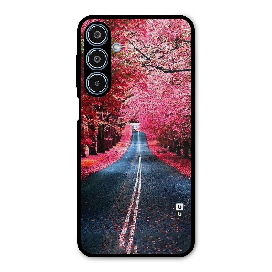 Beautiful Red Trees Metal Back Case for Galaxy M35