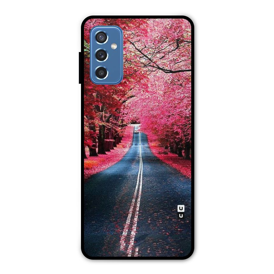 Beautiful Red Trees Metal Back Case for Galaxy M52 5G