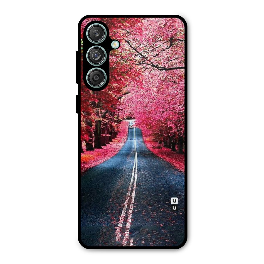 Beautiful Red Trees Metal Back Case for Galaxy M55 5G