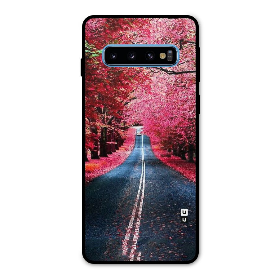 Beautiful Red Trees Metal Back Case for Galaxy S10