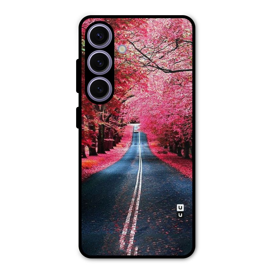 Beautiful Red Trees Metal Back Case for Galaxy S24