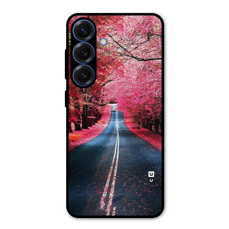 Beautiful Red Trees Metal Back Case for Galaxy S25