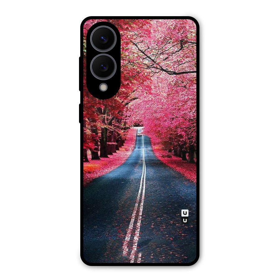 Beautiful Red Trees Metal Back Case for Galaxy S25 Edge