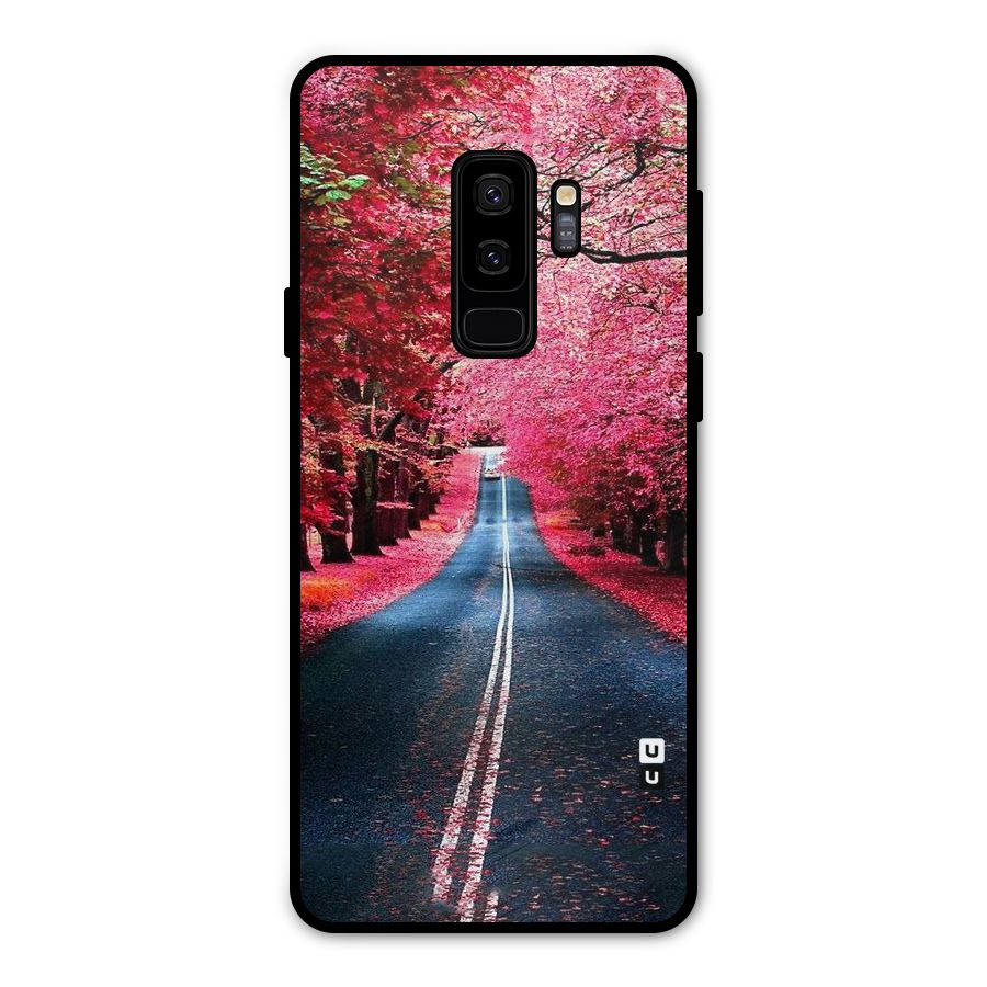 Beautiful Red Trees Metal Back Case for Galaxy S9 Plus