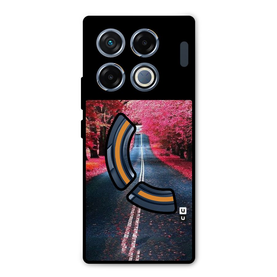 Beautiful Red Trees Metal Back Case for Infinix GT 20 Pro