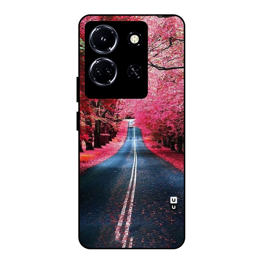 Beautiful Red Trees Metal Back Case for Infinix Note 30 5G