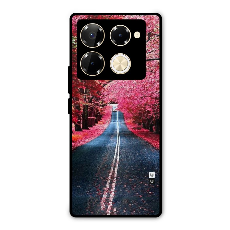 Beautiful Red Trees Metal Back Case for Infinix Note 40 Pro